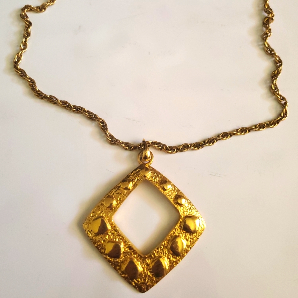 Roget Gold-tone Necklace Signed
